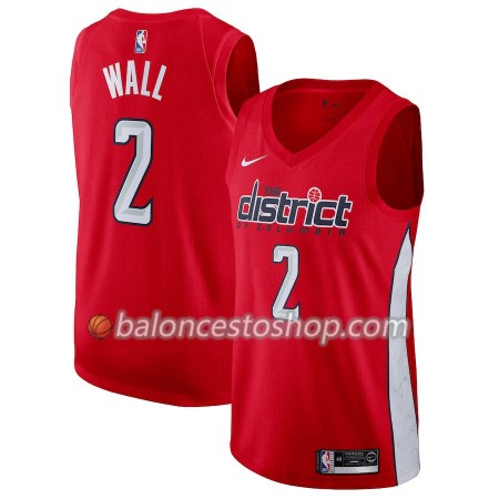 Camiseta Hombre NBA Washington Wizards John Wall 2 2018-19 Nike Rojo Swingman